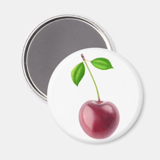 Sauerkirsche Magnet (Vorderseite/Rückseite)