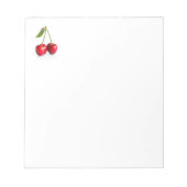 Sauerkirsche Notizblock (Vorderseite)