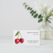 Sauerkirsche Visitenkarte (Stehend Vorderseite)