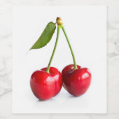 Sauerkirsche Weinetikett (Einzelnes Label)