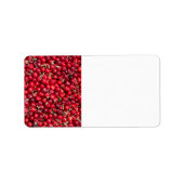 Sauerkirschmuster Adressaufkleber (Vorne)