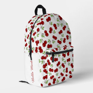 Sauerkirschmuster Bedruckter Rucksack