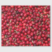 Sauerkirschmuster Geschenkpapier (Flach)