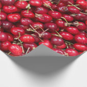 Sauerkirschmuster Geschenkpapier (Ecke)