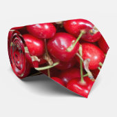 Sauerkirschmuster Krawatte (Gerollt)