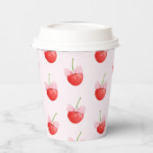 Sauerkirschmuster Pappbecher (Links)
