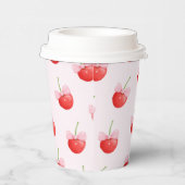 Sauerkirschmuster Pappbecher (Rechts)