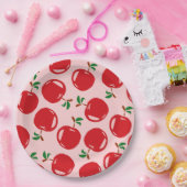 Sauerkirschmuster Pappteller (Party)