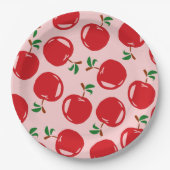 Sauerkirschmuster Pappteller (Vorderseite)