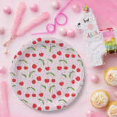 Sauerkirschmuster Pappteller (Party)