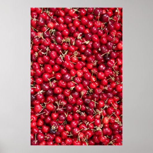 Sauerkirschmuster Poster (Vorne)