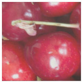 Sauerkirschmuster Stoff (Nahaufnahme)