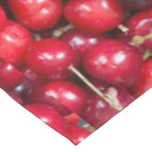 Sauerkirschmuster Tischdecke (Schrägansicht)