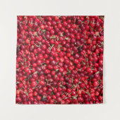 Sauerkirschmuster Wandteppich (Vorderseite)