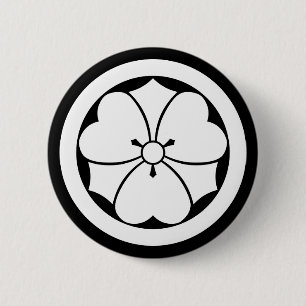 Sauerklee mit Schwertern im Kreis Button