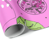 Sauerkraut Fermenting Cabbages und Jars Geschenkpapier (Rolleneckpunkt)