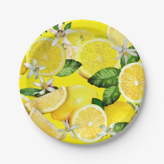 Säuerlemonen aus Kalabrien Pappteller (Vorderseite)