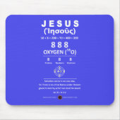 Sauerstoff 888 Name Jesu Mousepad (Vorne)