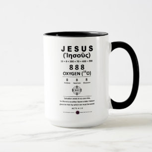 Sauerstoff 888 Name Jesu Tasse