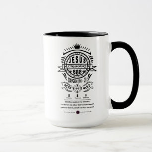 Sauerstoff 888 Name Jesu Tasse