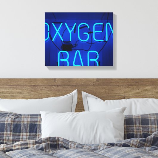 Sauerstoff-Bar Leinwanddruck (Insitu (Schlafzimmer))