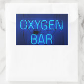 Sauerstoff-Bar Rechteckiger Aufkleber (Tasche)