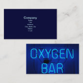 Sauerstoff-Bar Visitenkarte (Vorne/Hinten)