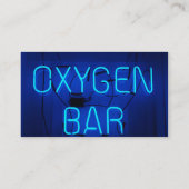 Sauerstoff-Bar Visitenkarte (Rückseite)
