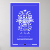 Sauerstoff Jesus 888 Poster (Vorne)