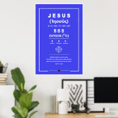 Sauerstoff Jesus 888 Poster (Heimbüro)