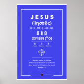 Sauerstoff Jesus 888 Poster (Vorne)
