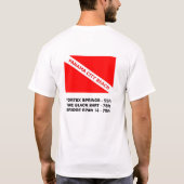 Sauerstoff-Stickstoffgemisch/Tauchen-Flagge T-Shirt (Rückseite)