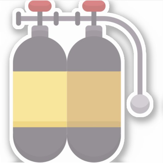 Sauerstofftank Aufkleber (Vorderseite)