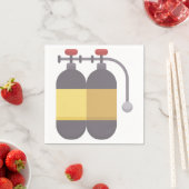 Sauerstofftank Serviette (Beispiel)