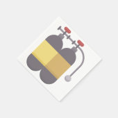 Sauerstofftank Serviette (Ecke)