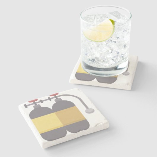 Sauerstofftank Steinuntersetzer (Seitenansicht)