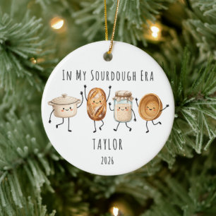 Sauerteig-Ära-Personalisiertes-Ornament Keramik Ornament