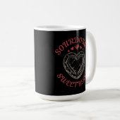 Sauerteig-Schatz – Lustiges Valentins-Pun-Geschenk Kaffeetasse (VorderseiteRechts)