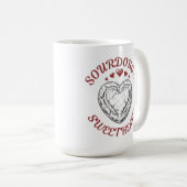 Sauerteig-Schatz – Lustiges Valentinsgeschenk Kaffeetasse (VorderseiteRechts)