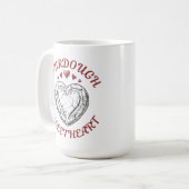 Sauerteig-Schatz – Lustiges Valentinsgeschenk Kaffeetasse (Vorderseite Links)