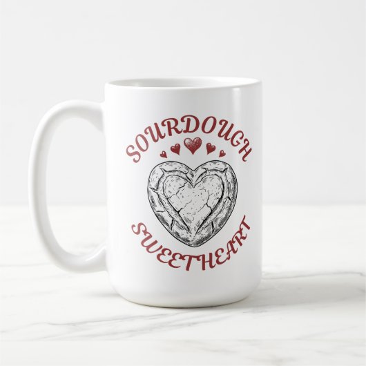 Sauerteig-Schatz – Lustiges Valentinsgeschenk Kaffeetasse (Links)