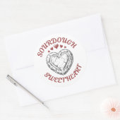 Sauerteig-Schatz – Lustiges Valentinsgeschenk Runder Aufkleber (Umschlag)