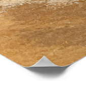 Sauerteigboule auf einer Schießer Wasserfarbenpost Poster (Ecke)