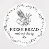 Sauerteigbrot Backen Etiketten (Design 1)
