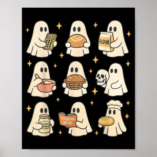Sauerteigbrot Halloween Süßer Geist Heimwerker Poster