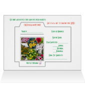 SÄUFE DER KINDNESS GREETING CARD (Innenansicht Horizontal (Oben))