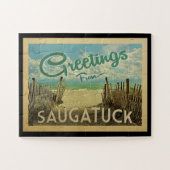 Saugatuck Beach Vintage Puzzle (Horizontal)
