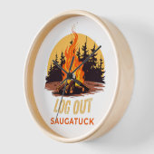 Saugatuck Michigan Lagerfeuer Uhr (Winkel)