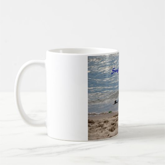 Saugatuck, Michigan-Strand-Tasse Kaffeetasse (Links)