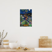 Saugatuck Night Poster (Kleines 13" x 19") (Küche)